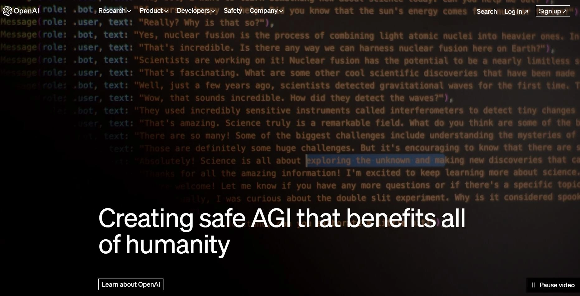 AI Website Open AI