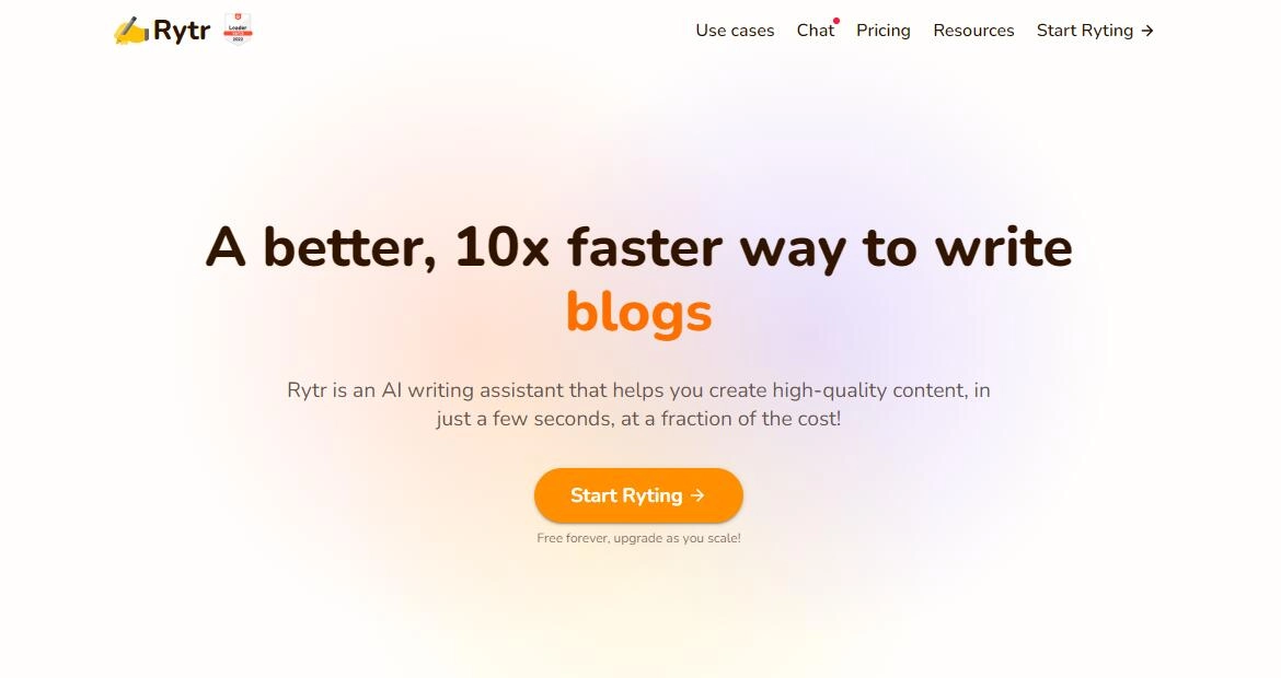 AI Website Rytr