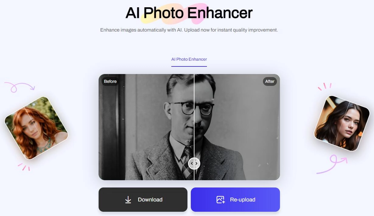 Artguru AI Photo Enhancement Online Free