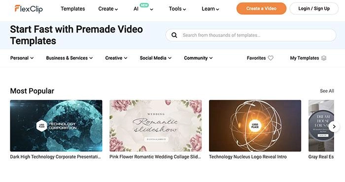 Free YouTube Intro Maker - Flexclip