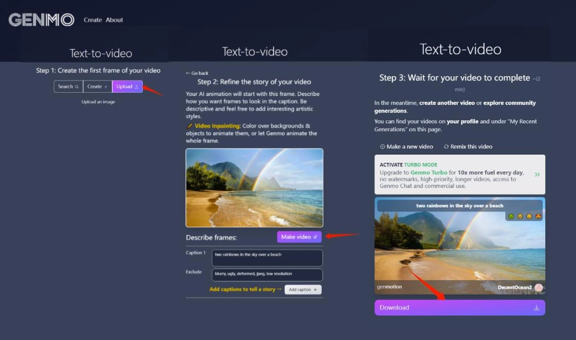 Genmo AI Photo to Video AI Free