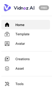 Vidnoz AI Home List