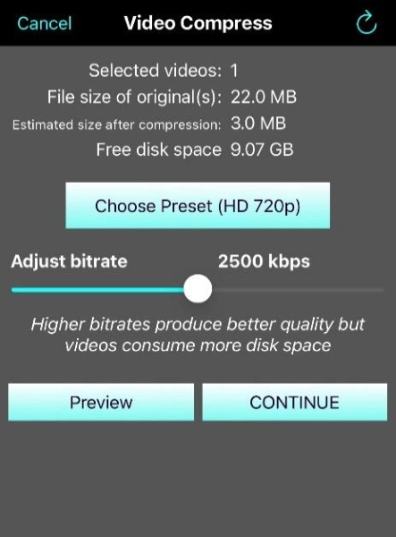 How to Compress a Video on iPhone - Step 1