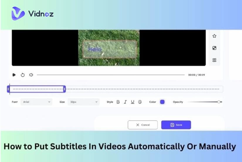 Add Subtitles to Videos