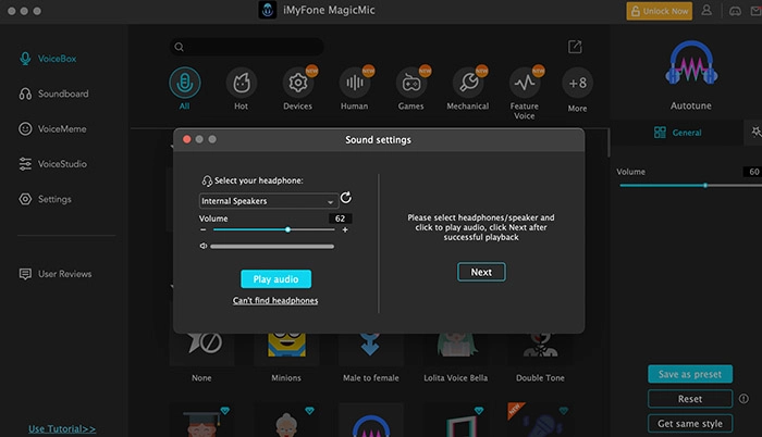 Mouse Voice Generator MagicMic Settings