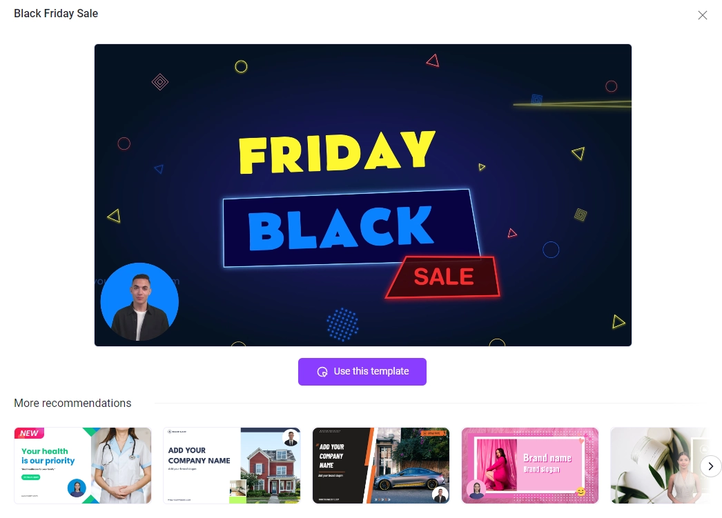 Preview the Marketing Template