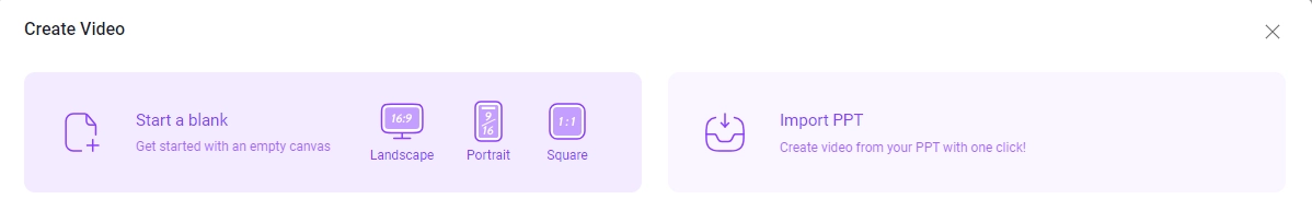 Quick Access to Create AI Videos