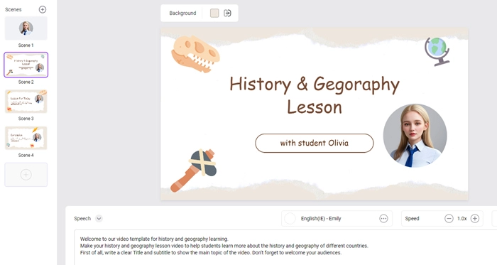 Student Avatar Video PPT
