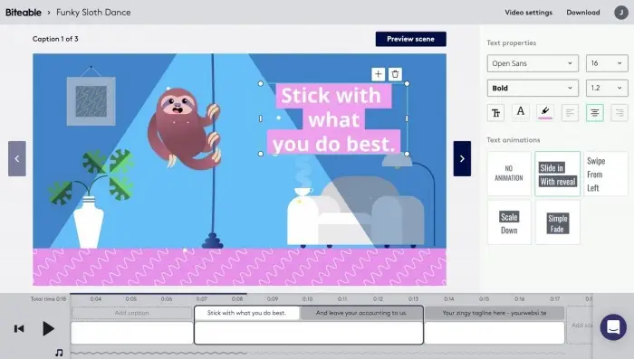Mit Biteable Video Präsentation erstellen