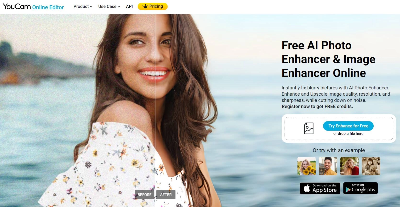 YouCam Online Free AI Photo Enhancer