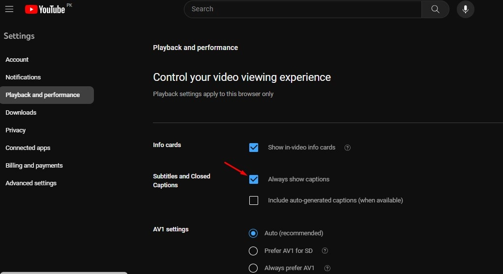 YouTube Video Translate - Enable CC Setting